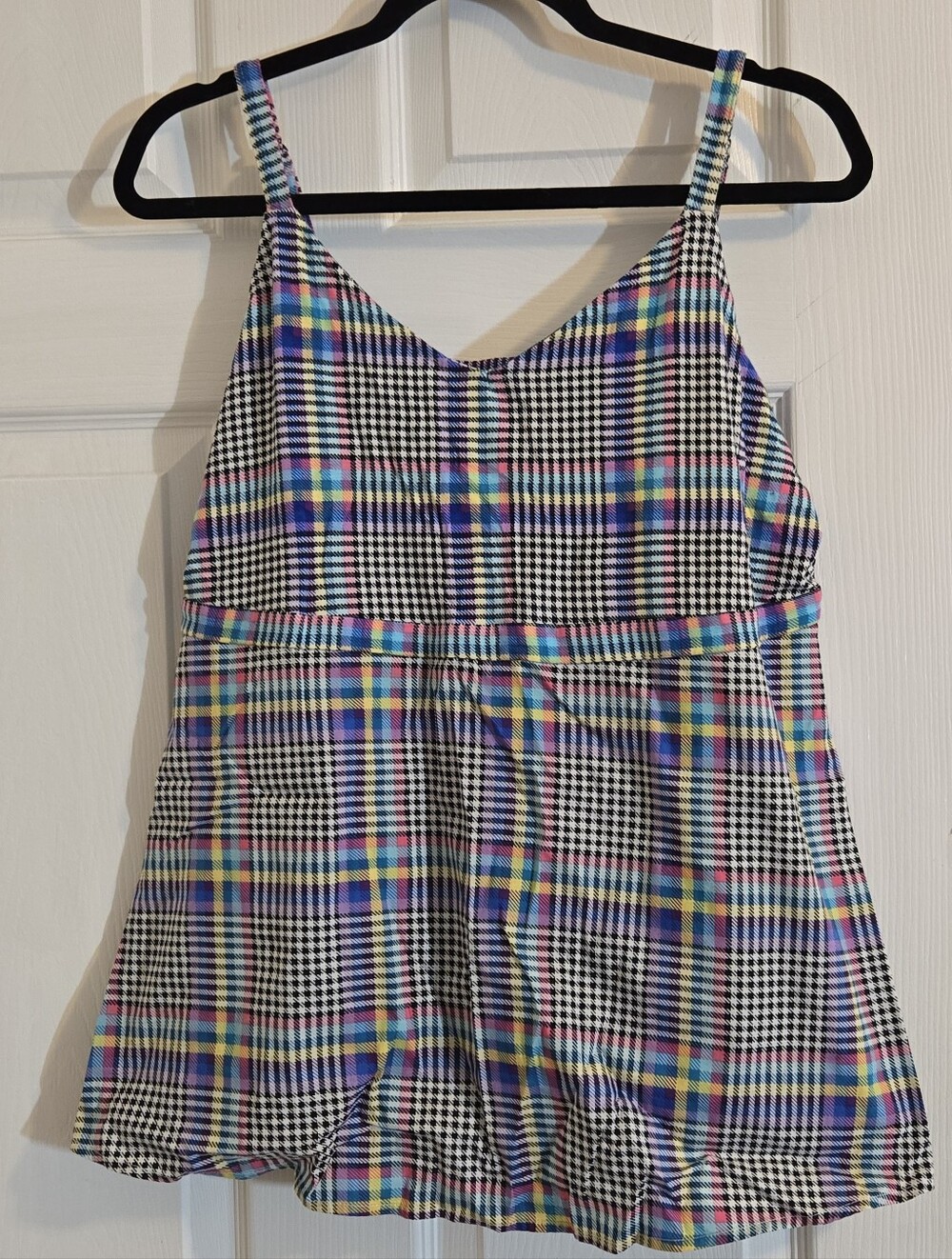 torrid Multicolor Plaid Spaghetti-Strap Top